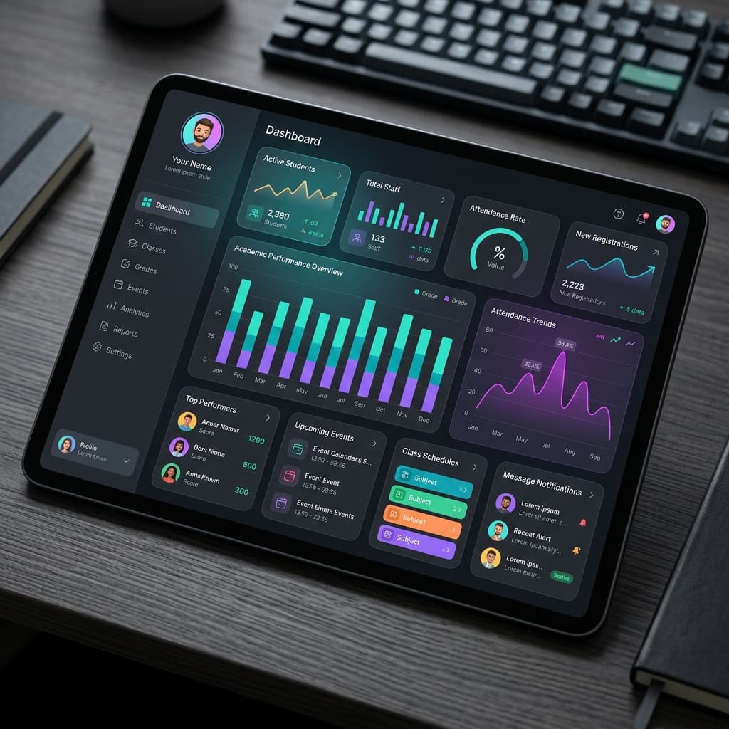 Conecta Colegio Dashboard
